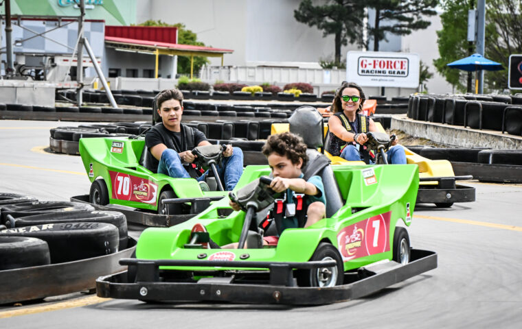 family racing go-karts