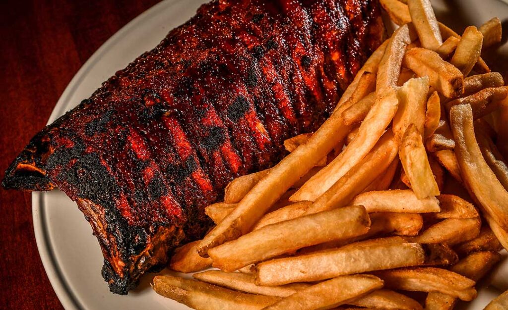 ribs and french fries