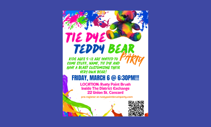 Tie Dye Teddy Bear Kids Party